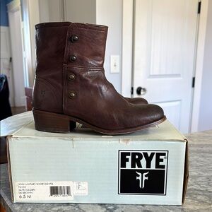 Frye Dark Brown Leather Boots